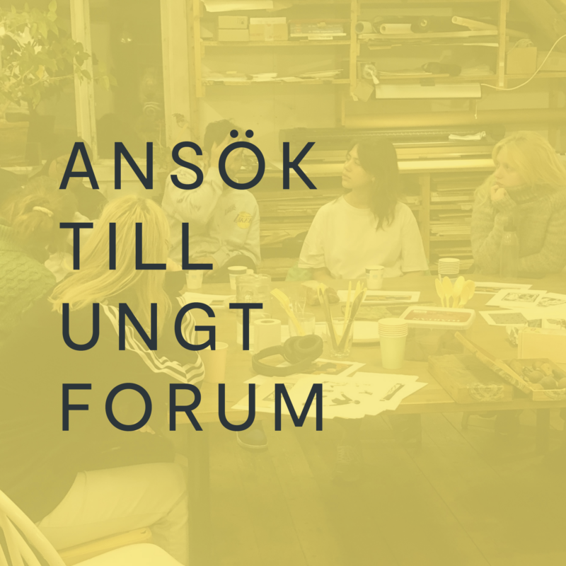 Göteborgs Konsthall startar Ungt Forum - För, av och med unga!